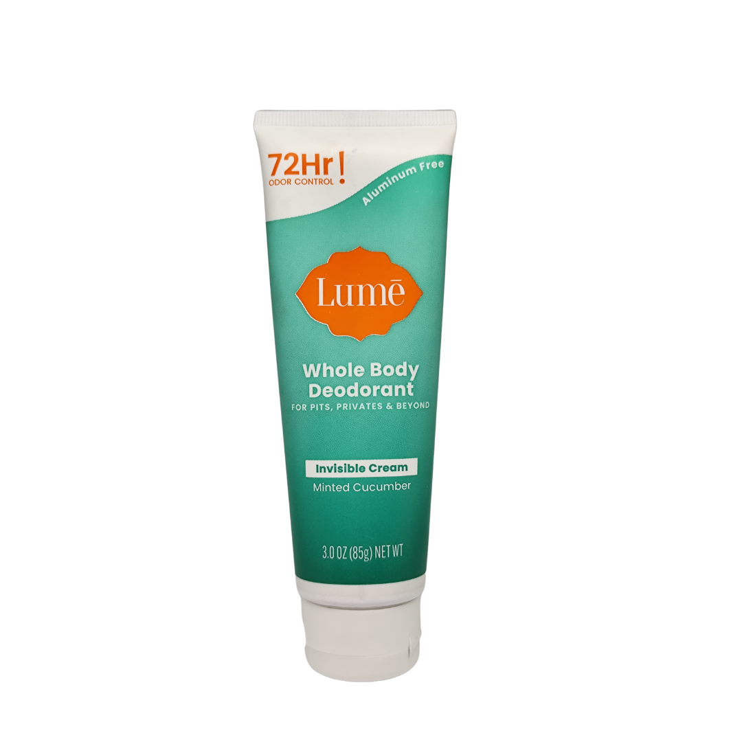 Lume Invisible Cream Whole Body Deodorant Naturally Scented, 85 g / 3 oz