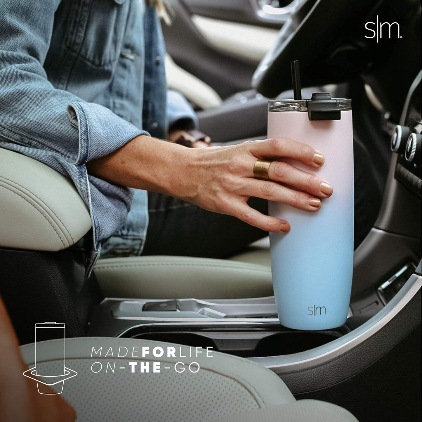 Simple Modern Voyager Tumbler with Flip Lip 16 Oz
