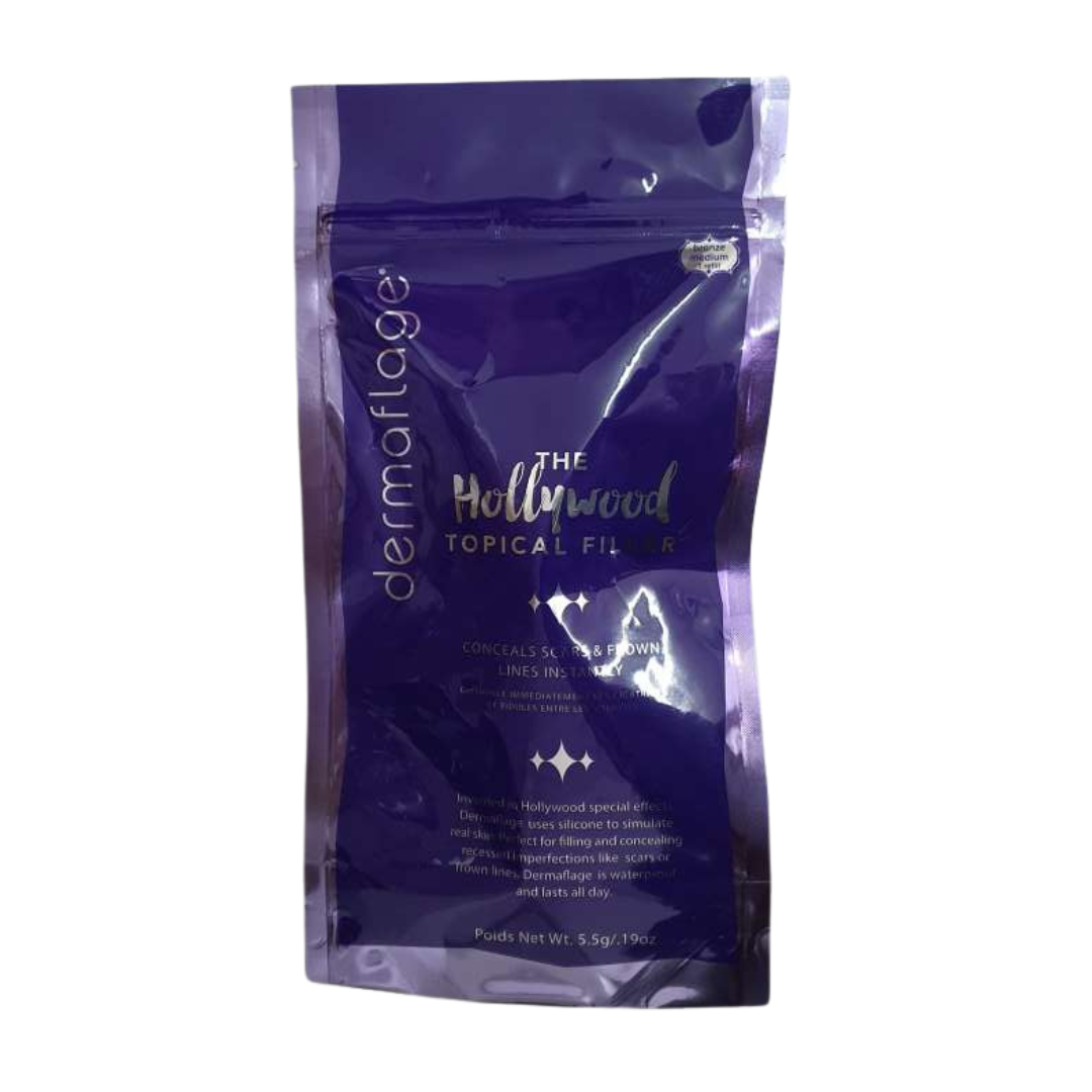 Dermaflage The Hollywood Topical Filler Applicator Bronze Medium 1 Count