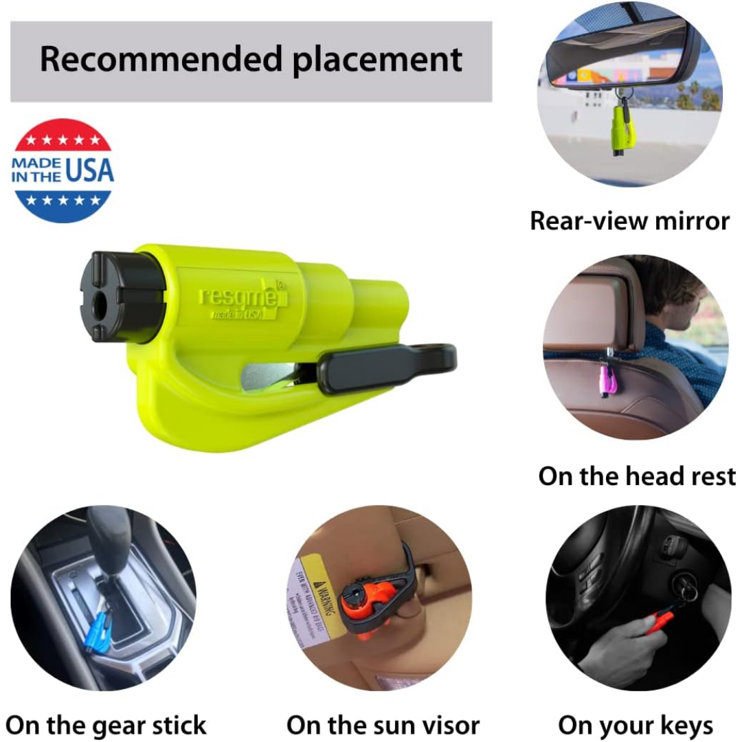 Resqme 2-in1 Emergency Keychain Car Escape Tool