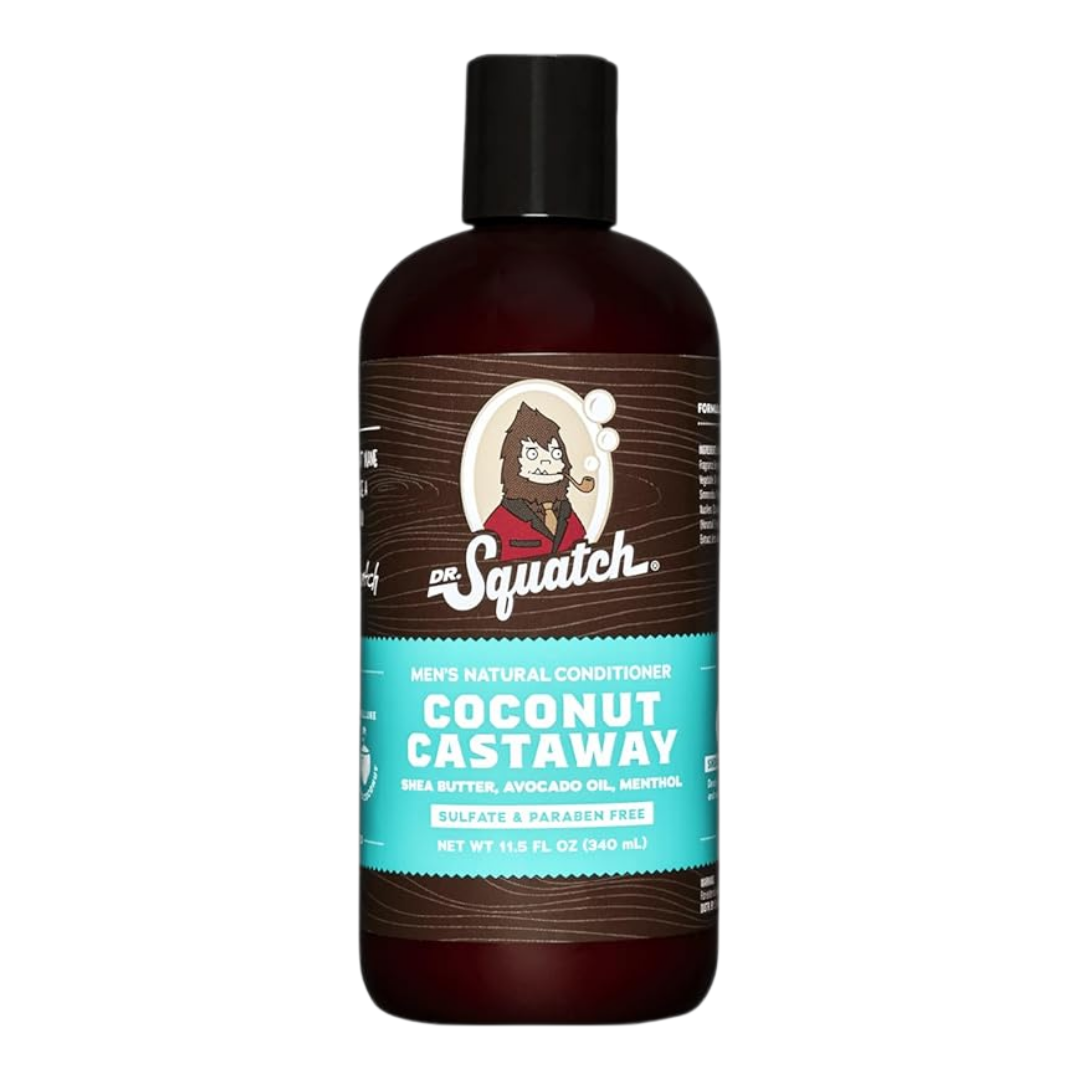 Dr. Squatch Men's Natural Hair Care Coconut Castaway