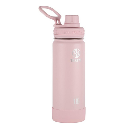 Takeya Insulated Stainless Hydration Water Bottle 18 Ounce (Blush)