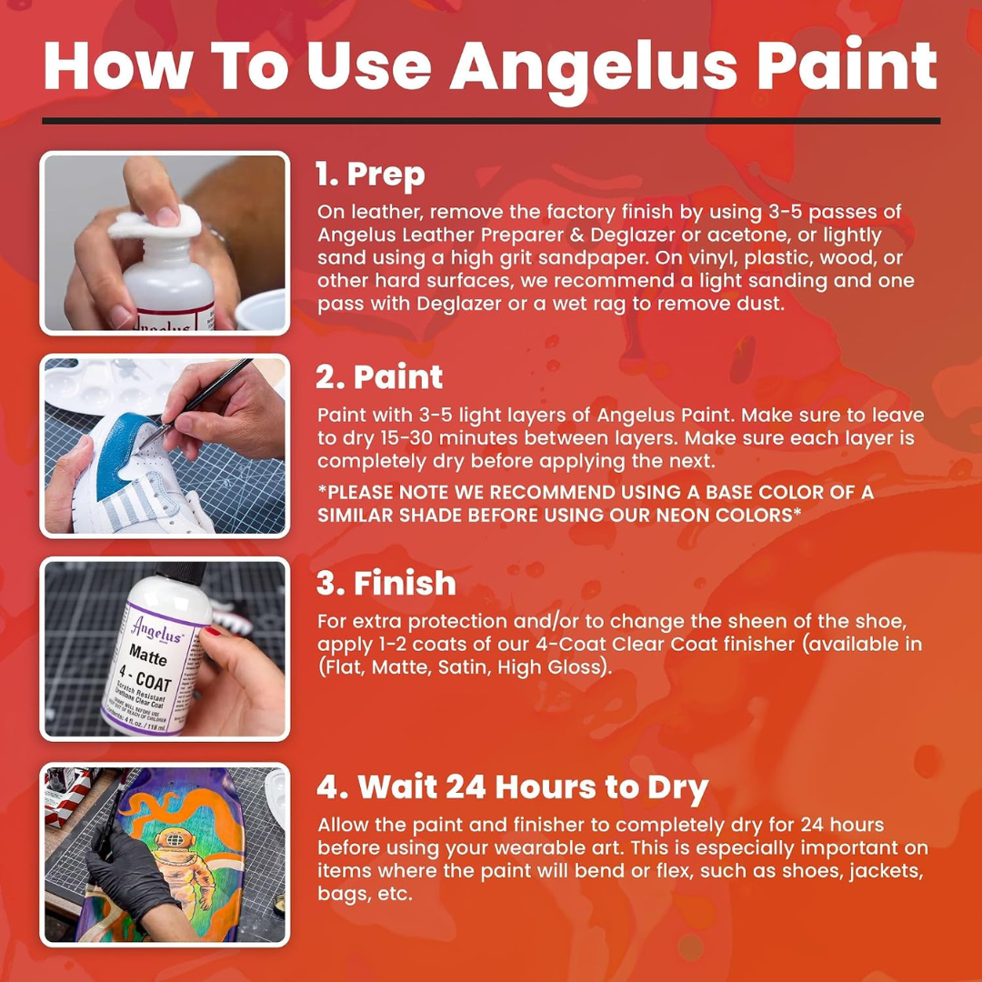 Angelus Acrylic Leather Paint, 1 oz / 29.5 ml