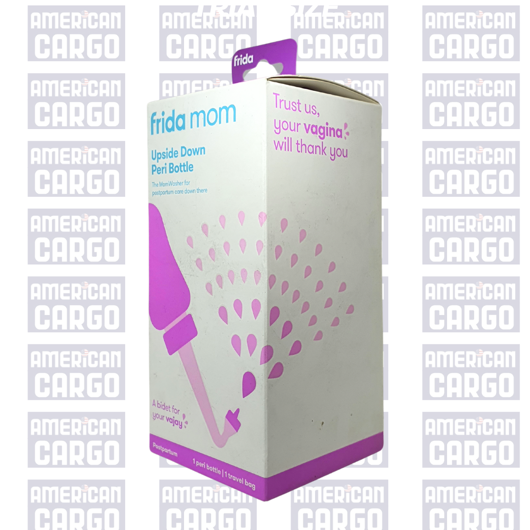Frida Mom Upside Down Peri Bottle for Postpartum Care (1 Peri Bottle, 1 Travel Bag)