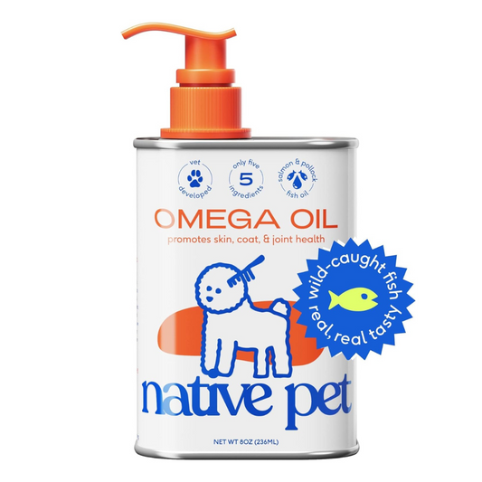 Native Pet Omega Oil Promotes Skin, Coat & Joint Health 8 fl oz / 236ml
