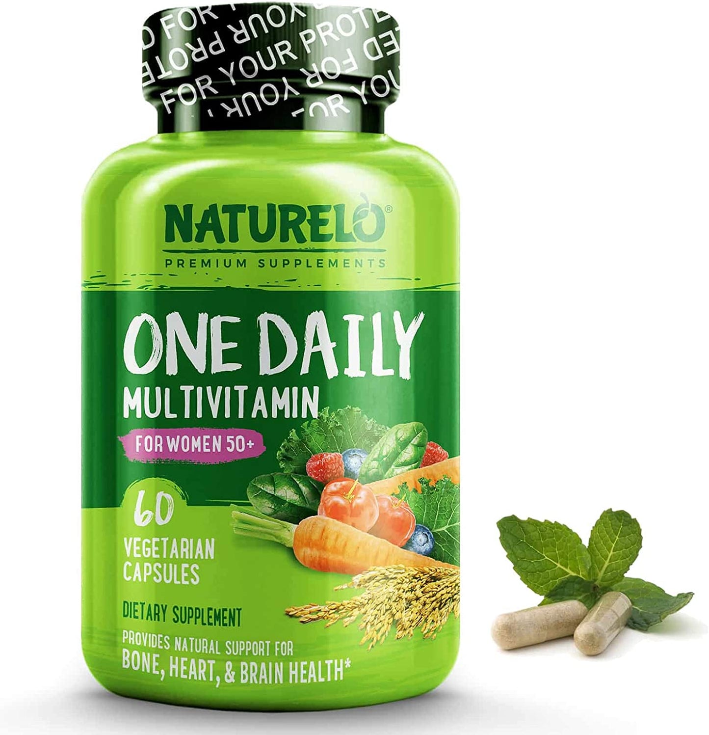 Naturelo Premium Supplement One Daily Multivitamin For Women Age 50+ (60 Vegetarian Capsules)