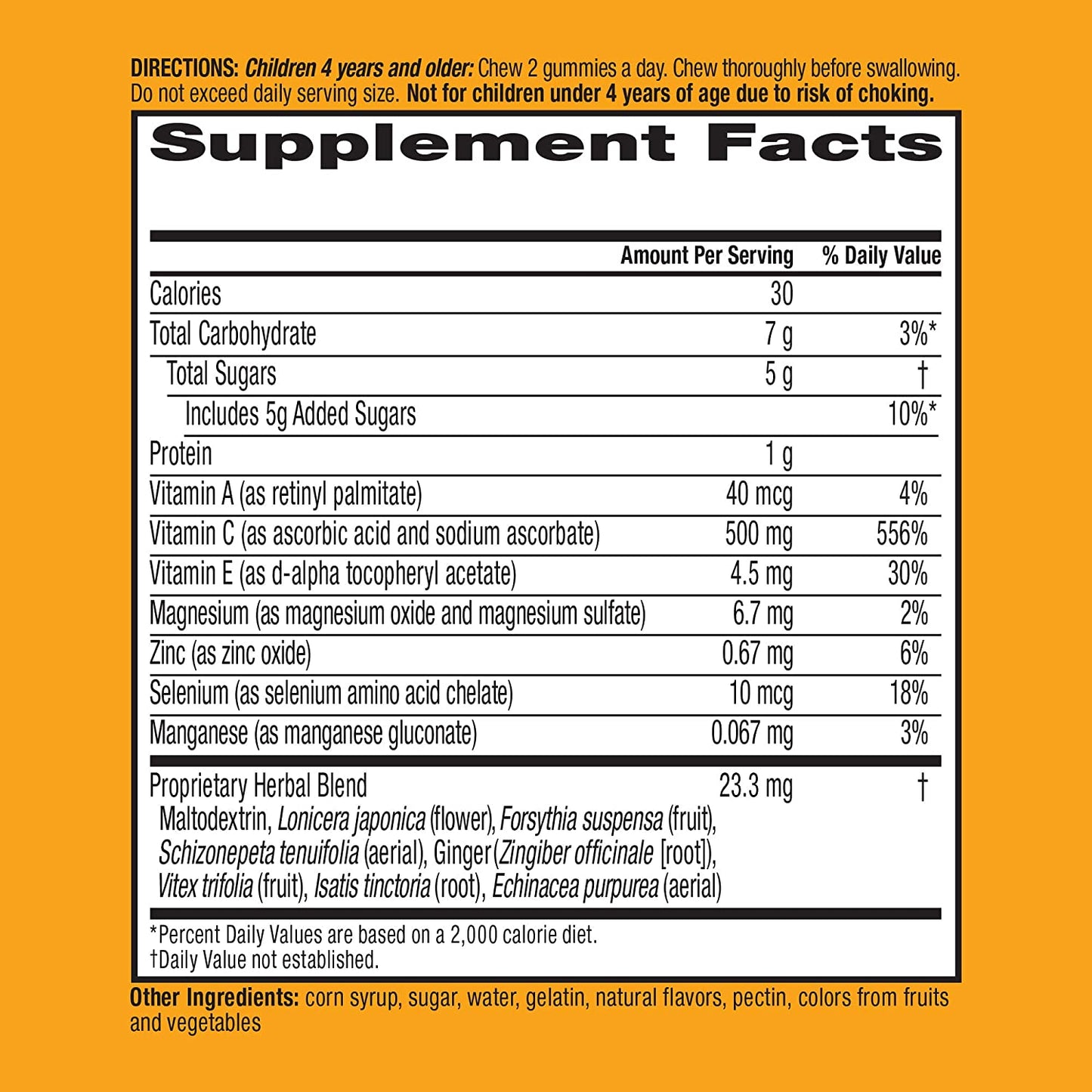 Airborne Kids Assorted Fruit Flavored Gummies Vitamin C, 42 Count