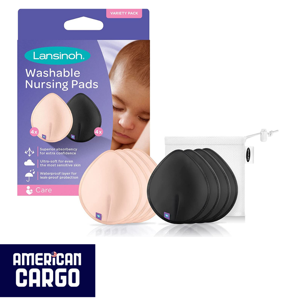 Lansinoh Washable Nursing Pads For Breastfeeding Mothers 8 Pads