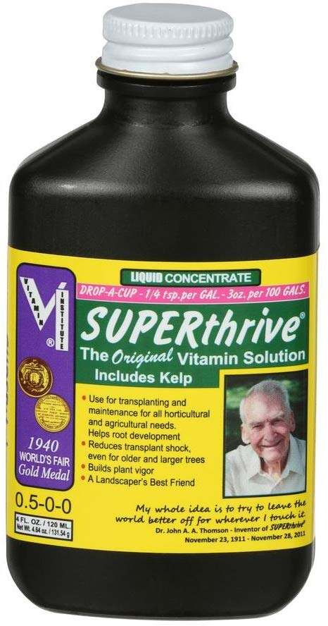 SUPERthrive VI30148 Plant Vitamin Solution, 4 oz (120 mL) Packaging may Vary