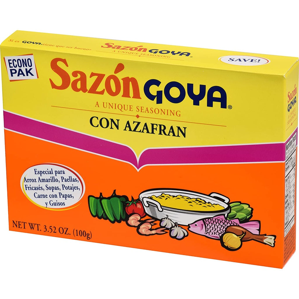 Sazon Goya Seasoning with Azafran, 20 Packets (3.52 oz. / 100 g each)