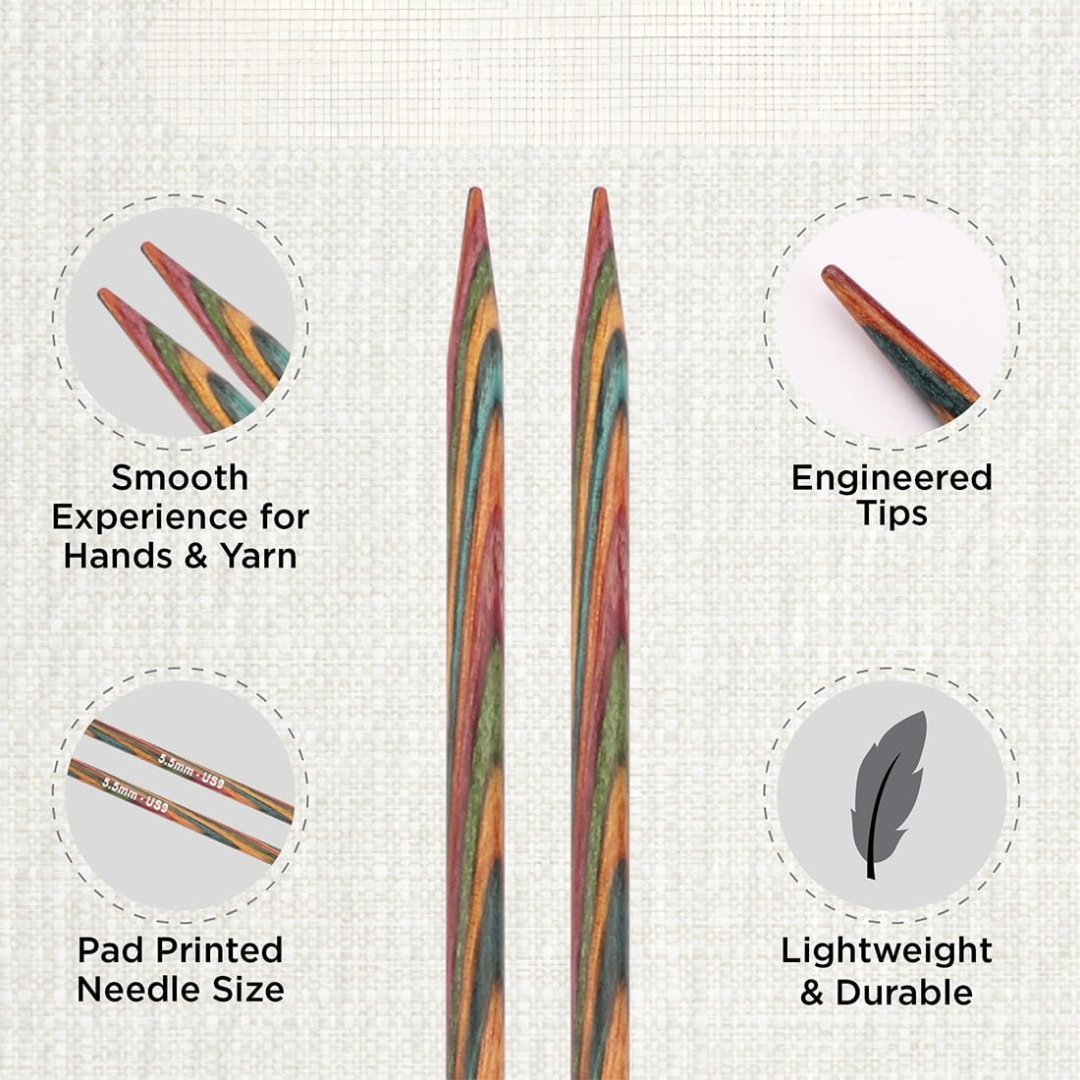 KnitPro Symfonie 2 Single Point Needles 10" 5.0 mm (55226)