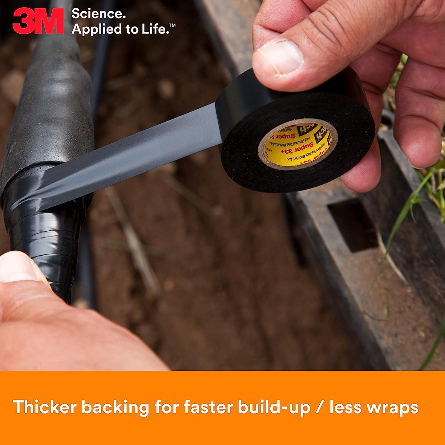 3M Scotch Super 33+ Vinyl Electrical Tape 3/4 in x 52 ft (17 yd) x .007 in
