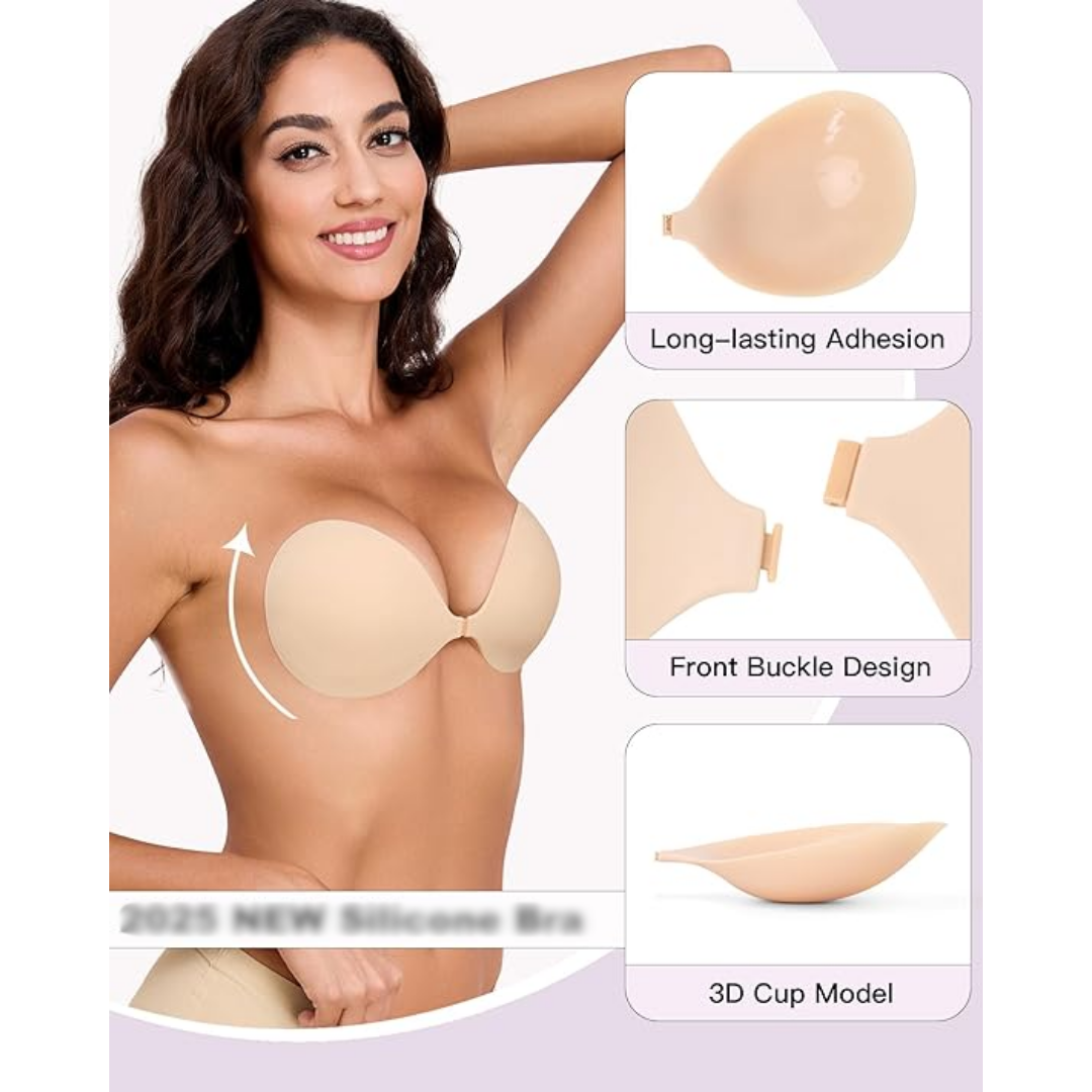 Mitaloo Adhesive Silicone Nipple Cover, Warm Beige
