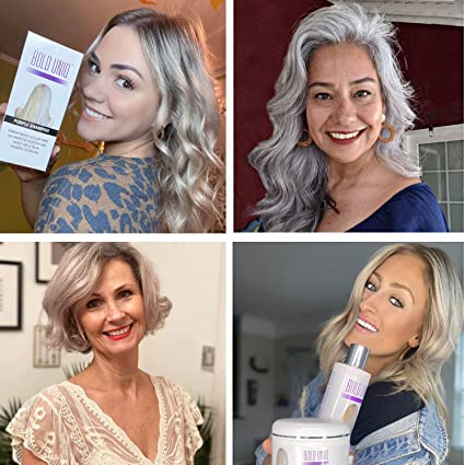 Bold Uniq Purple Shampoo For Blonde, Platinum & Gray/Silver Hair Removes Brassy & Yellow Tones 8 Oz