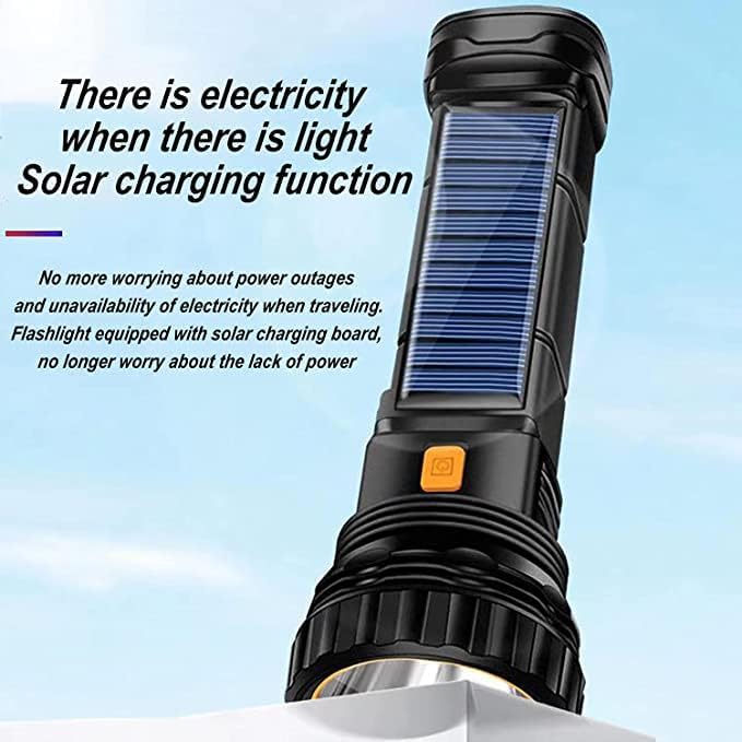 E-Shidai Solar Charging LED Flashlight + Powerbank, YF-1128