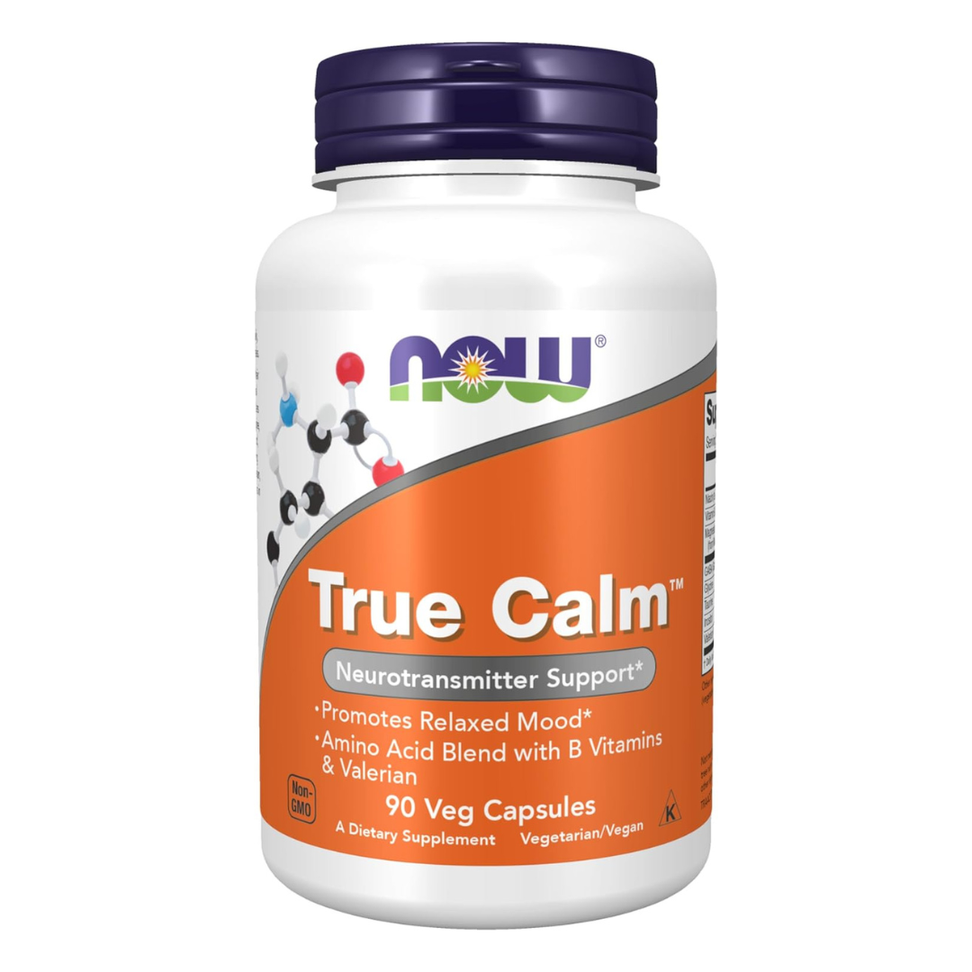 NOW True Calm Neurotransmitter Support 90 Veg Capsules