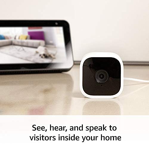 Blink Mini Indoor Plug In HD Smart Security Camera Works With Alexa