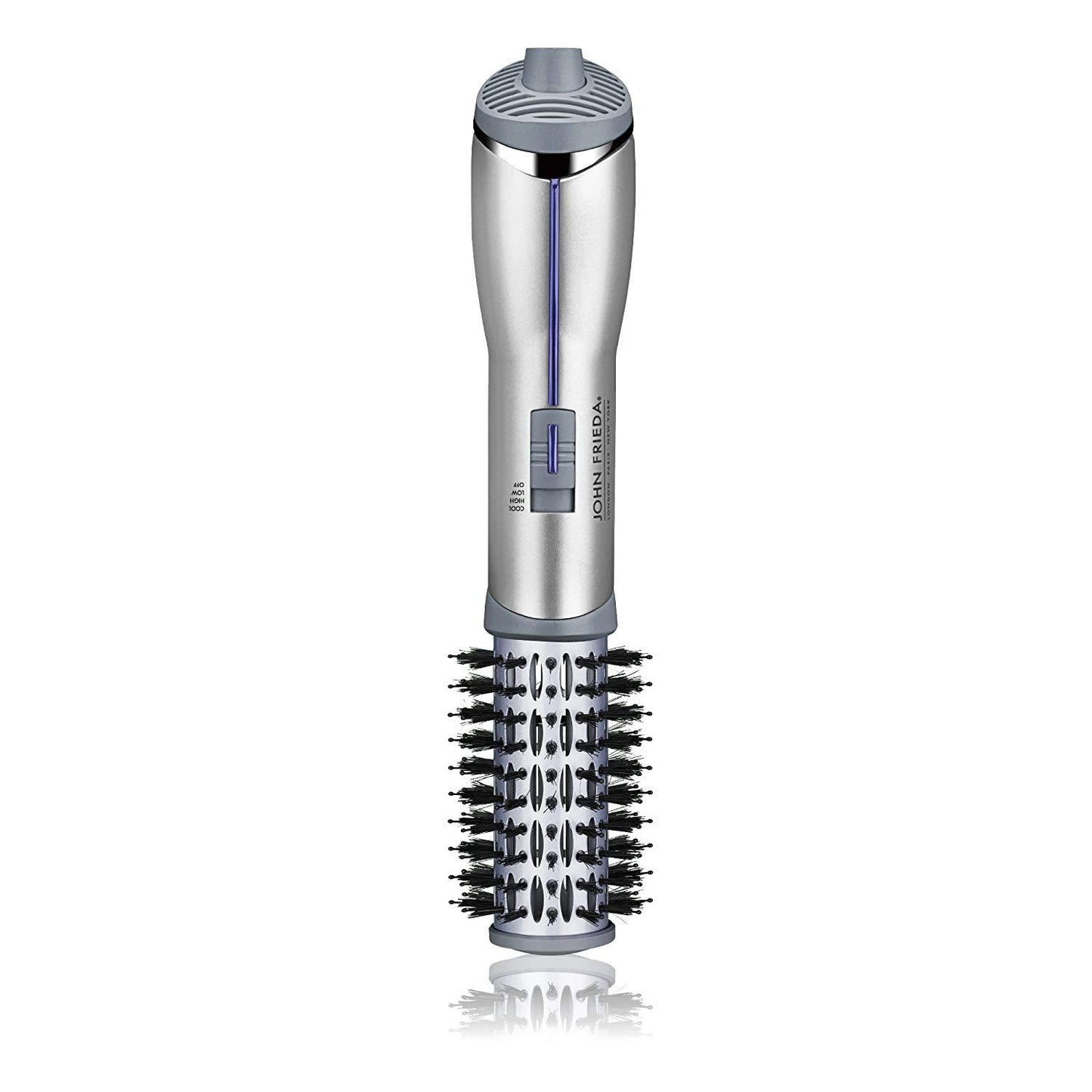John Frieda Hot Air Brush Frizz Ease 1 1/2 inch barrel JFHA5R / JFHA5NG Salon Shape (Silver)