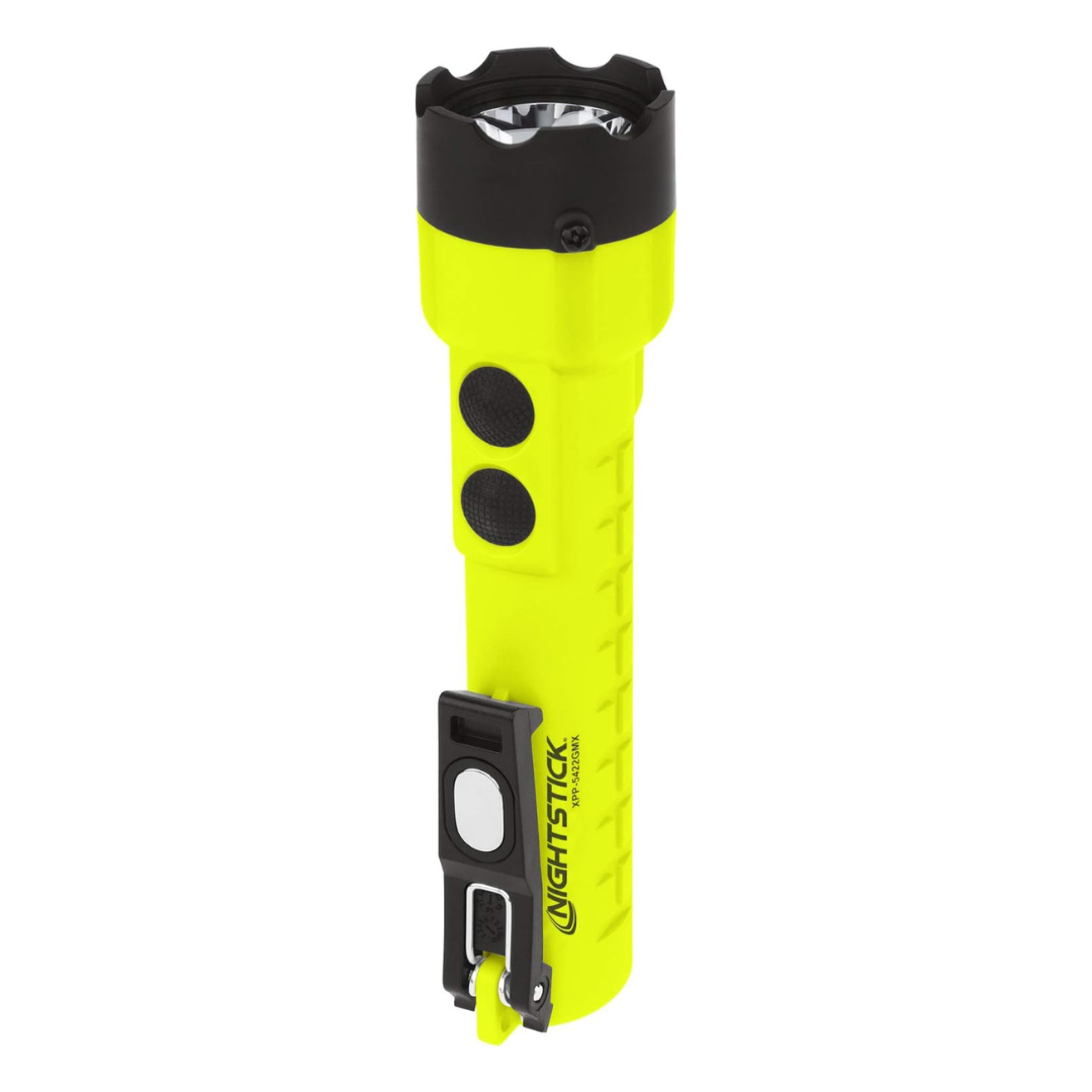 Nightstick XPP-5422GMX X-Series Intrinsically Safe Dual-Light Flashlight with Dual Magnets, Green/Black