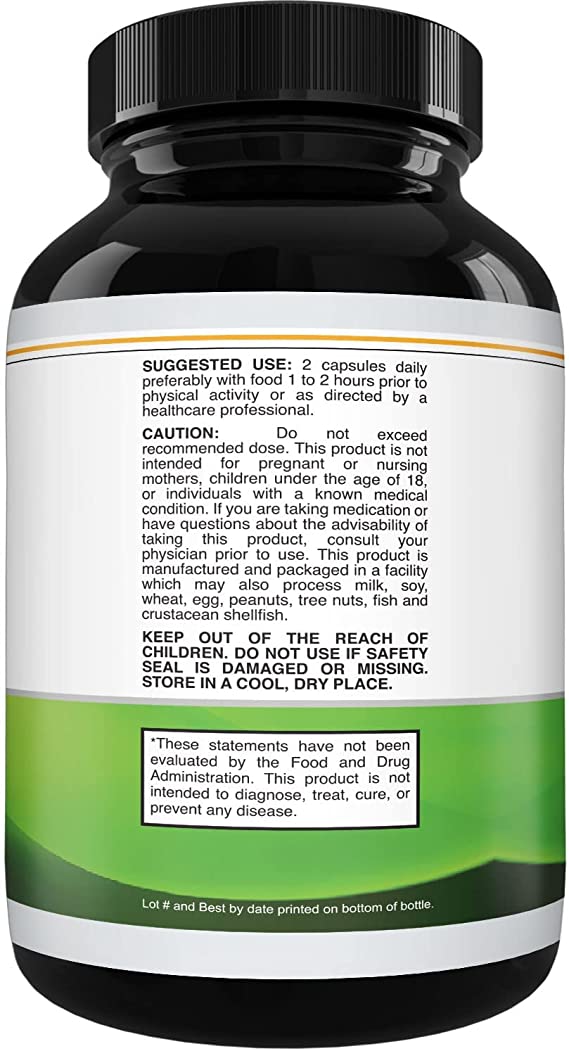 Nature's Craft Goat Energy Support Supplement 1000mg, 90 Capsules