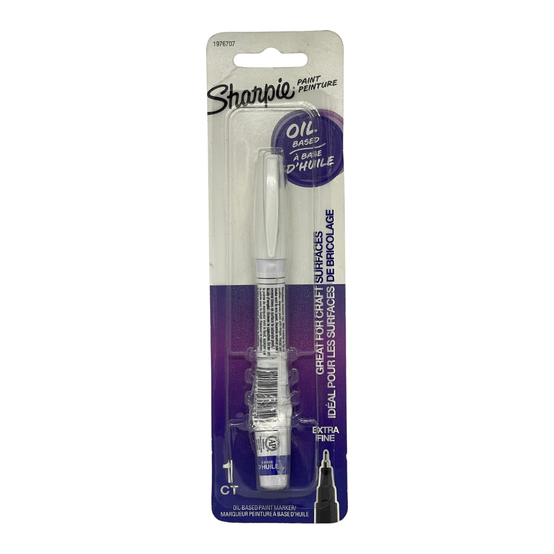 Sharpie Oil-Based Paint Marker Extra Fine Point, White (DAMAGED)