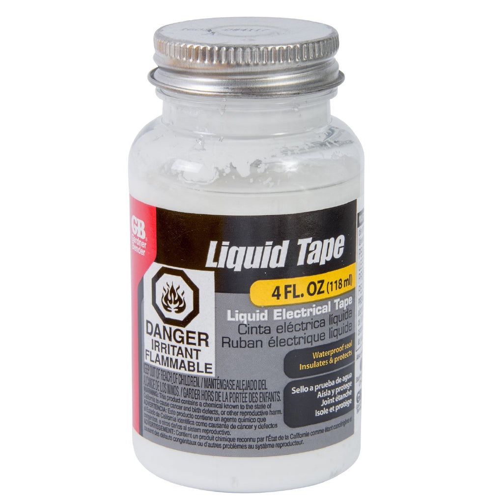 Gardner Bender LTW-400 Liquid Electrical Tape, 4 fl oz (118 mL) White
