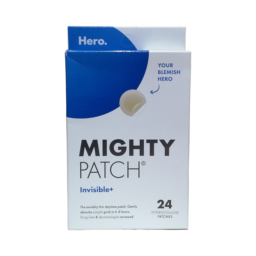 Hero Mighty Patch Invisible+, 24 Hydrocolloid Patches