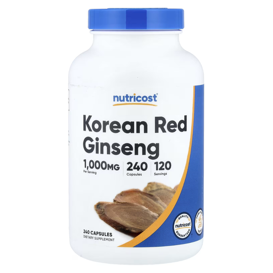 Nutricost Korean Red Ginseng 1,000 mg, 240 Capsules