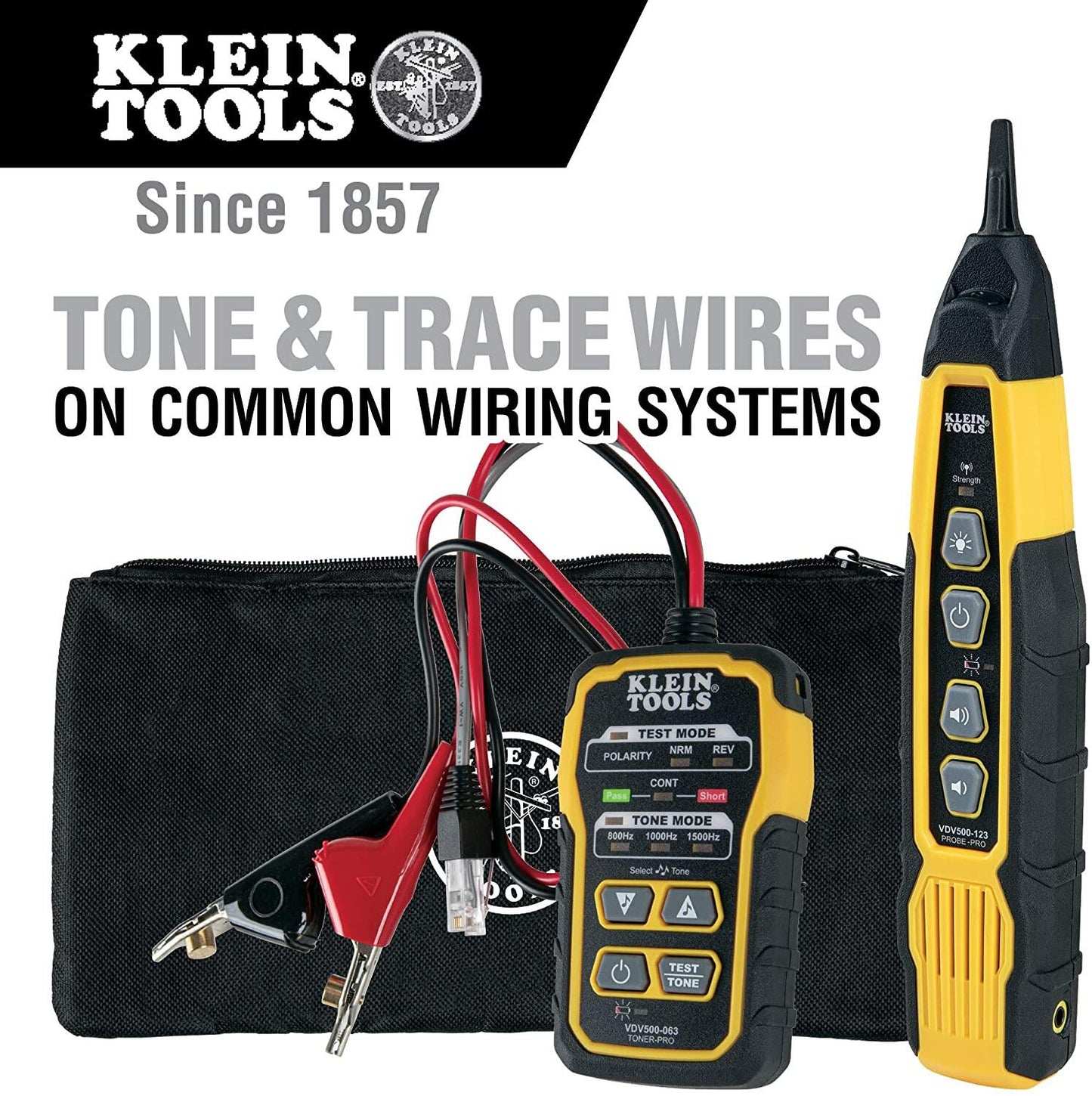 Klein Tools VDV500-820 Cable Tracer with Probe Tone Pro Kit for RJ11 and RJ45 Cables