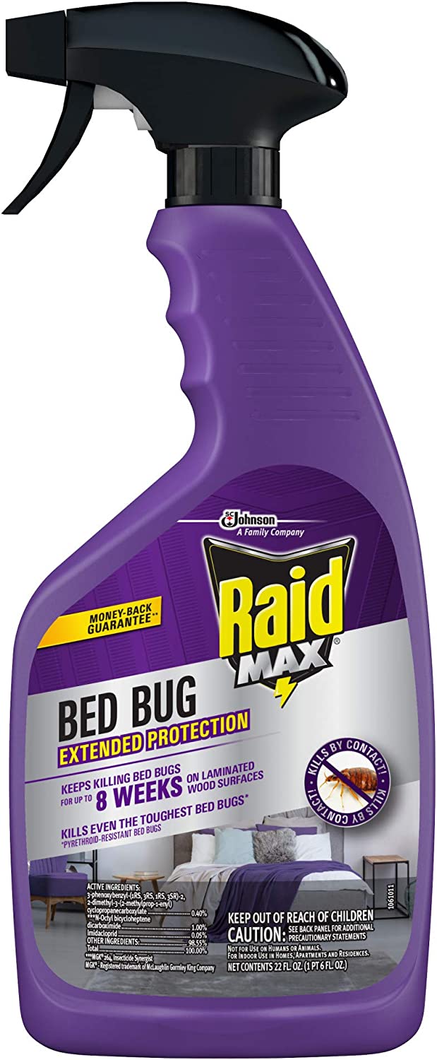 Raid Max Bed Bug Extended Protection Kills Bed Bug in 8 Weeks - 22 fl oz