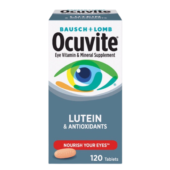 Bausch + Lomb Ocuvite Eye Vitamin & Mineral Supplement Lutein & Antioxidants (120 Tablets)