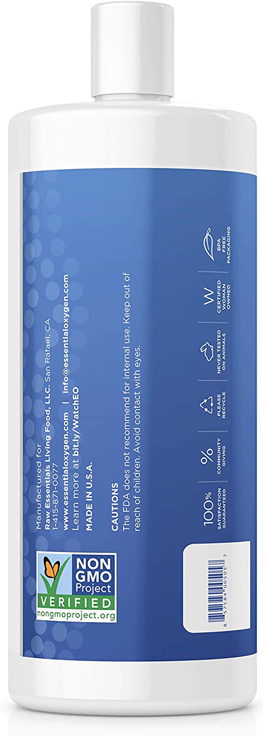 Essential Oxygen HP | Food Grade Hydrogen Peroxide 3% USP Solution