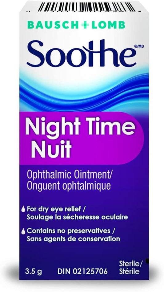 Bausch & Lomb Soothe Night Time Ophthalmic Ointment - 3.5g