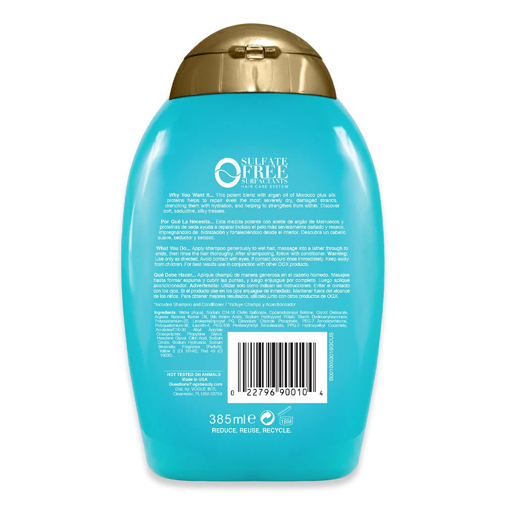OGX Extra Strength Hydrate & Repair + Argan Oil of Morocco Shampoo, 13 fl.oz / 385ml