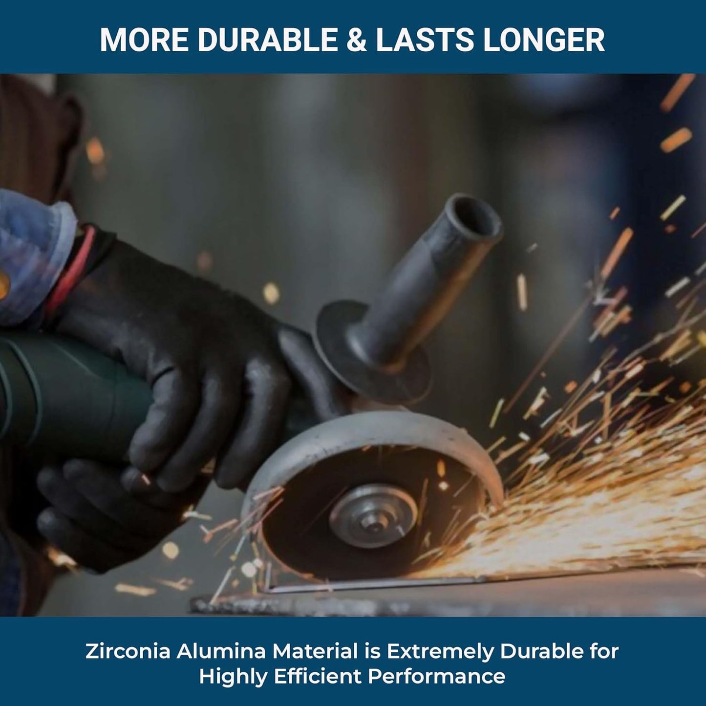 Benchmark Abrasives 4.5" x 7/8" T29 Premium Zirconia High Density Flap Disc 40 Grit, 10-Pack