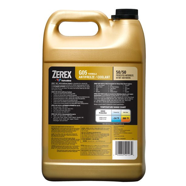 ZEREX G05 Formula Vehicle Antifreeze Coolant 1 Gallon (3.78 L)