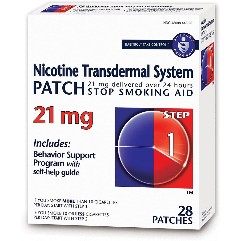 Habitrol Nicotin Transdermal System Patch 21 mg, 28 Patches (4 Week Kit)