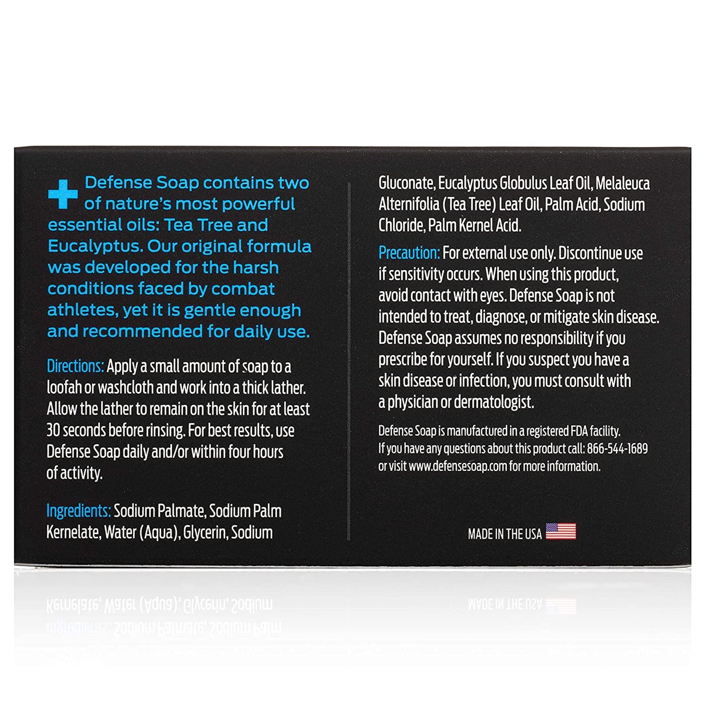 Defense Original Daily Clean Bar Soap with Tea Tree and Eucalyptus Essential Oils, 4.2 oz.