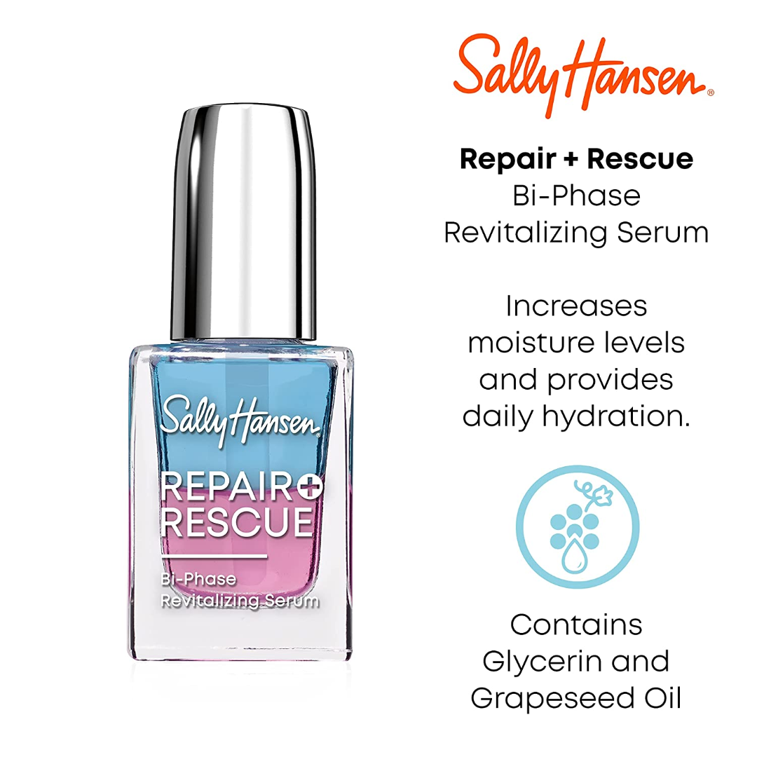 Sally Hansen Repair + Rescue Bi-Phase Revitalizing Nail Serum 13.3 ml (0.44 FL OZ)