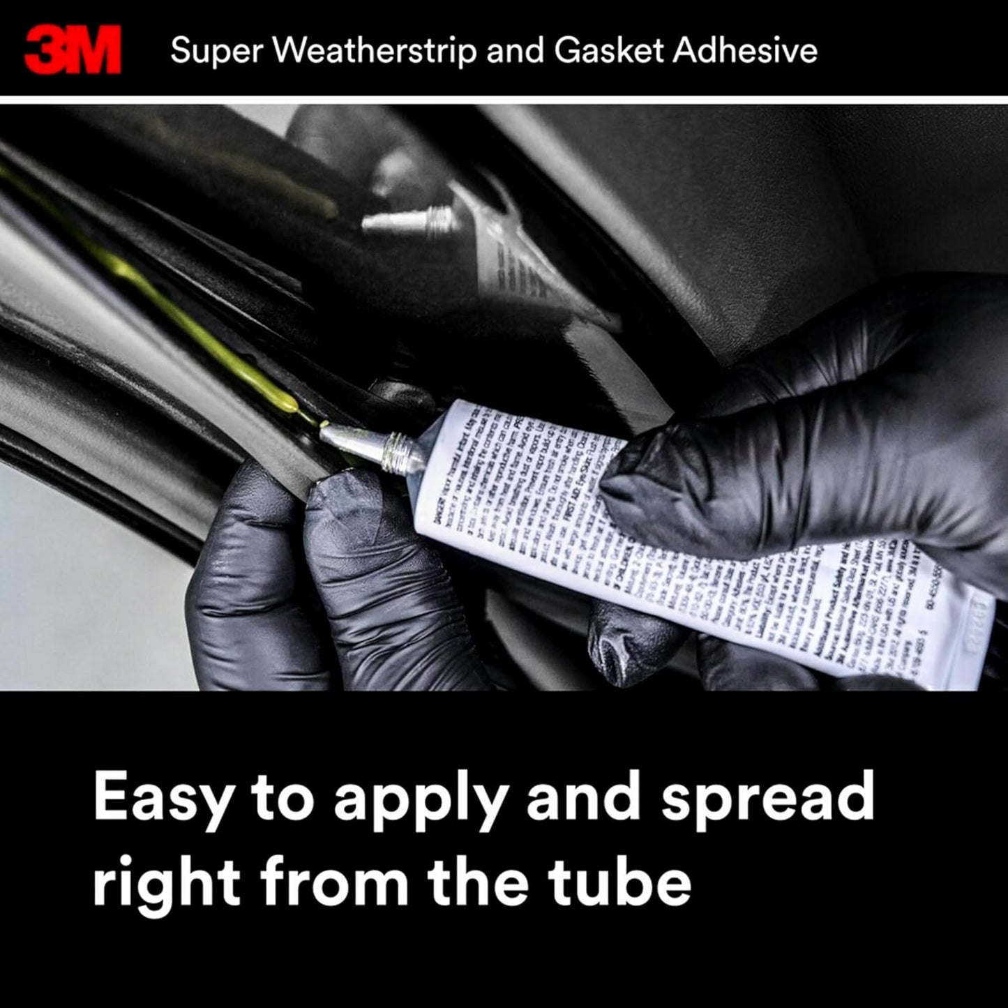 3M Auto Advanced Black Super Weatherstrip and Gasket Adhesive, 147 ml / 5 fl. oz. (08008)