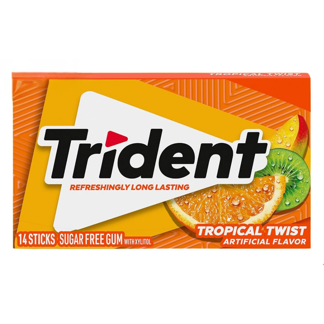 Trident Sugar Free Gum, 14 Sticks