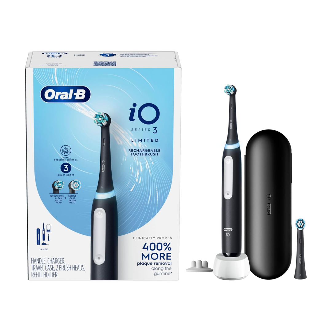 Oral-B iO Series 3 Limited Rechargeable Toothbrush, Black
