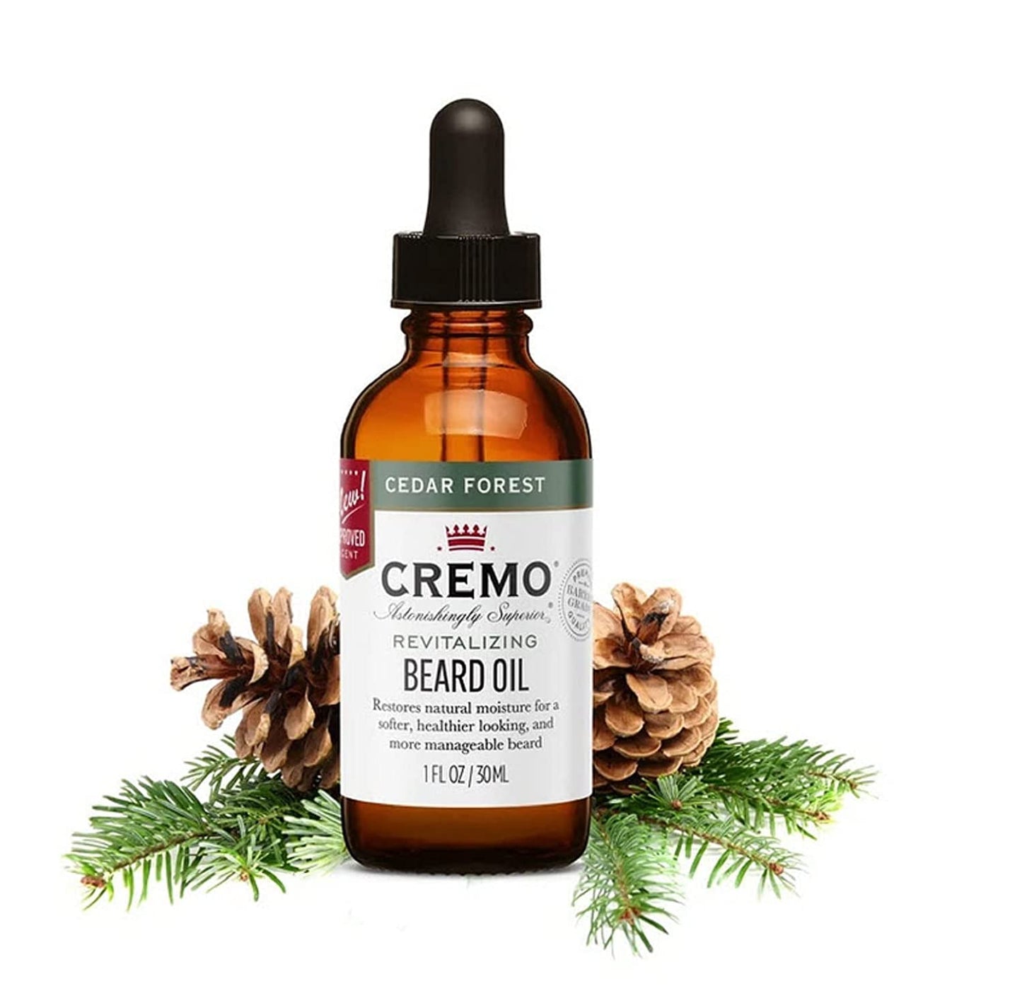 Cremo Revitalizing Beard Oil Cedar Forest 1 Fl Oz / 30ml