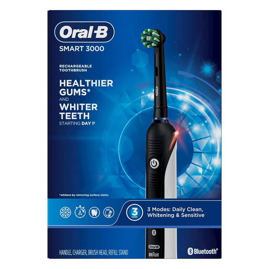Oral-B Smart 3000 Rechargeable Toothbrush, Black