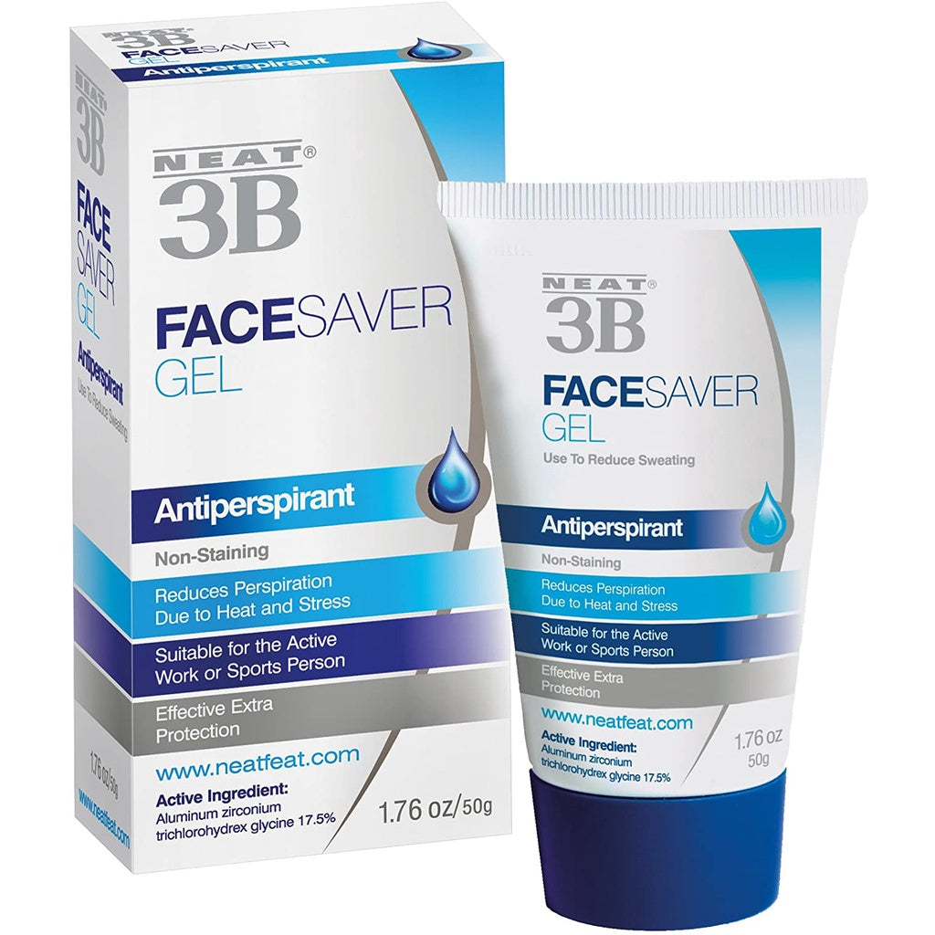 Neat Feat 3B Face Saver Antiperspirant for Facial Perspiration & Shine Gel, 1.76 Fl Oz (PACKAGING MAY VARY)