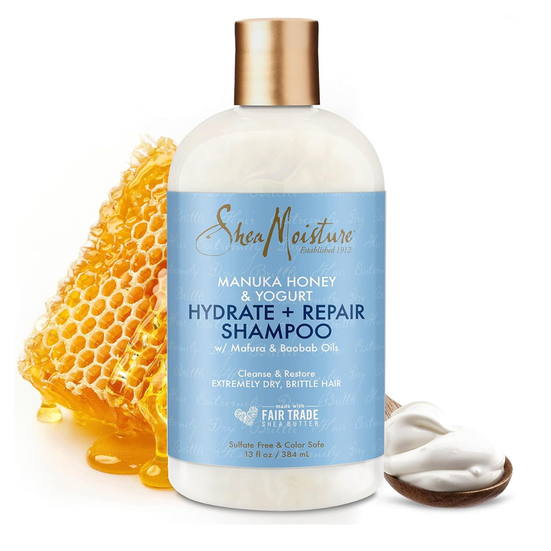 Shea Moisture Manuka Honey & Yogurt Hydrate + Repair Shampoo, 13 fl oz (384 ml)