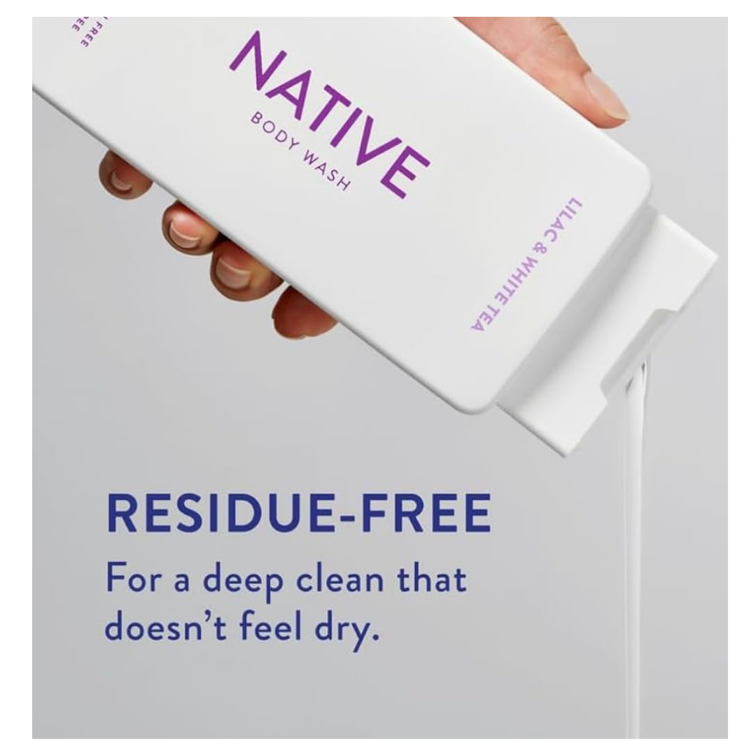 Native Body Wash Lilac & White Tea 18 fl. oz. (532 mL)
