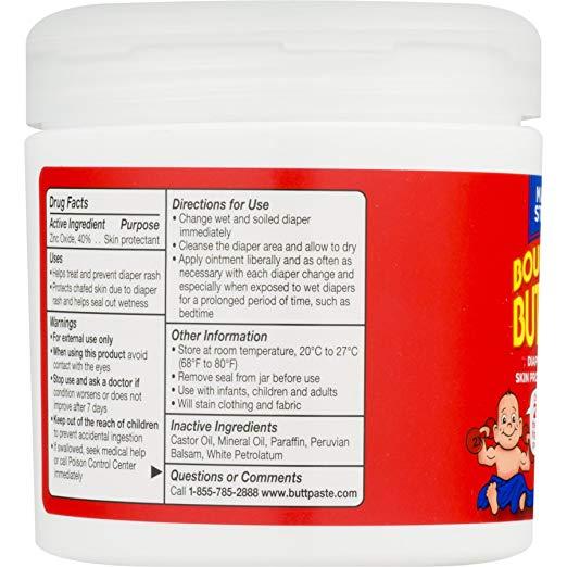 Boudreauxs Butt Paste Diaper Rash Ointment, Maximum Strength 14 oz. Jar