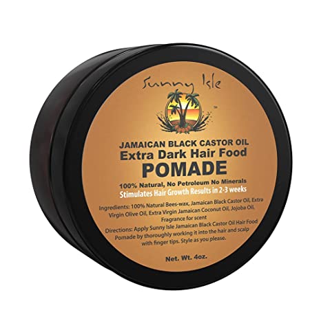 Sunny Isle Extra Dark Jamaican Black Castor Oil Hair Food Pomade, 4 Oz