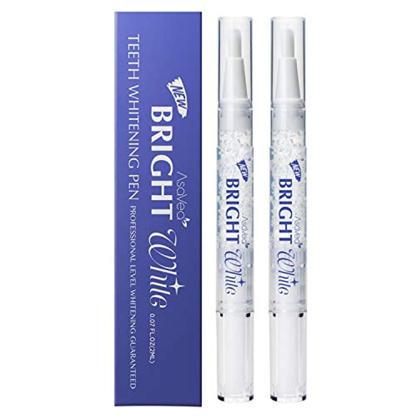 AsaVea Teeth Whitening Pen (2 Pack), 20 Uses, Effective, Painless, No Sensitivity, Travel Friendly, Easy To Use, Beautiful White Smile, Natural